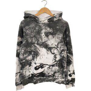 Marcelo Burlon All Over Smoke Print Pullover Hoodie men's size small